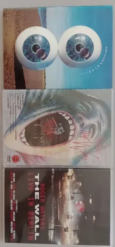 DVDs - PINK FLOYD - THE WALL(FILME E SHOWS)+PULSE(SHOW DUPLO)