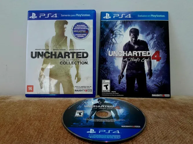 Coleção Uncharted 1,2,3,4 PS4
