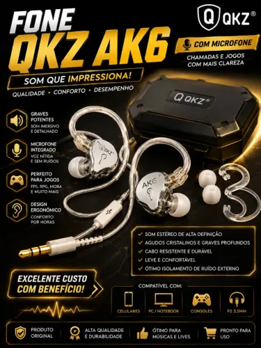 FONE QKZ AK6+MICROFONE