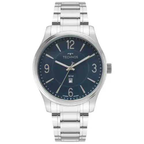 Relógio Technos Masculino Steel Prata