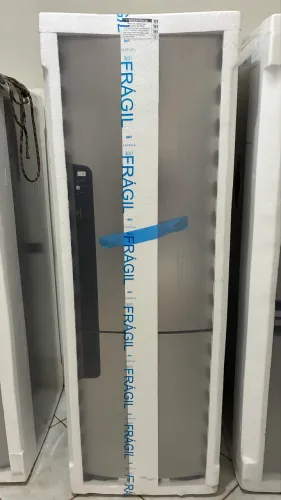 Geladeira consul inverse inox inverter na caixa