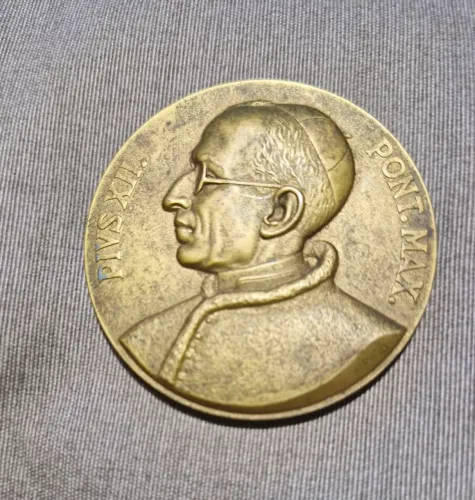 MEDALHA COMEMORATIVA XXXVI CONGRESSO EUCARISTICO INTERNACIONAL RJ 1955.