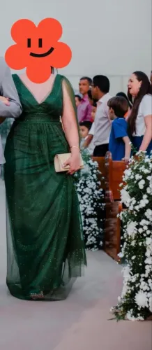 Vestido de festa Verde