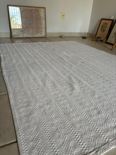 Tapete 1,80 x 1,50 Algodão Cru