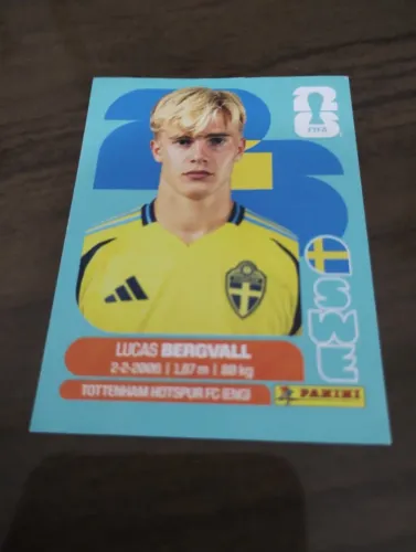 Figurinha Lucas Bergvall SWE 8 Copa 2026