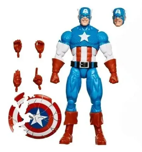 Marvel Legends Secret Wars Capitão América Captain América Vingadores Escudo boneco