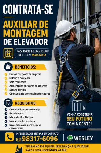 Vaga de Auxiliar de Montagem