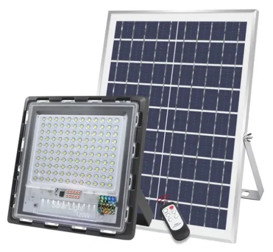 RefletorLED SOLAR + Placa Fotovoltaica Sensor + Controle Remoto