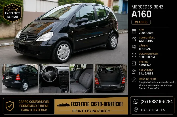 Mercedes-Benz Classe A 160 Classic/ Spirit Mec. 2005
