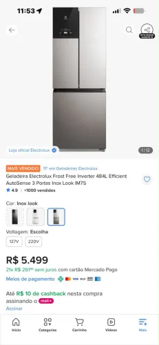 Vendo geladeira Lacrada !