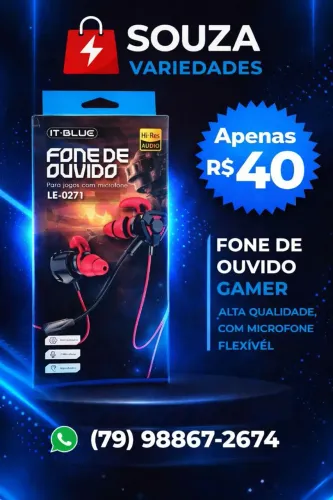 Fone de Ouvido Gamer IT-BLUE LE-0271