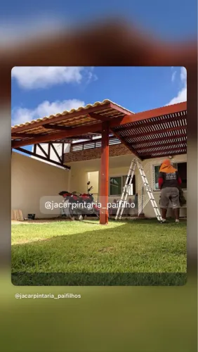 Ja carpintaria pai e filho 35 anos *21 telhado personalizado