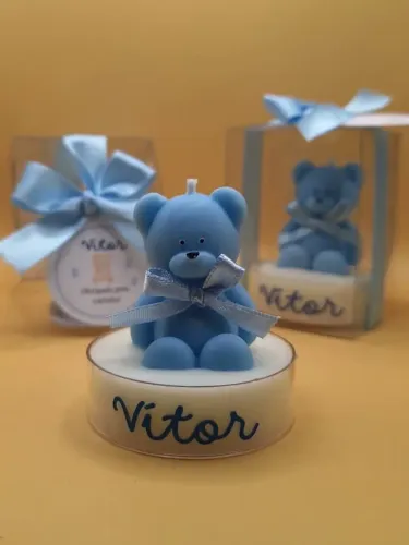 Velas lembrancinhas ursinho