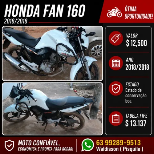 Fan 160 2018 em boa conservação