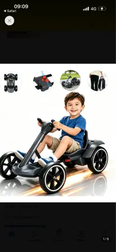 Carrinho elétrico infantil - mini cart ( dobrável para facilitar o transporte )