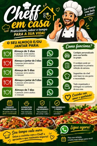 Cheff - cozinheiro em casa