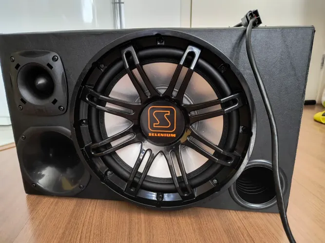 Caixa trio Selenium JBL som automotivo 