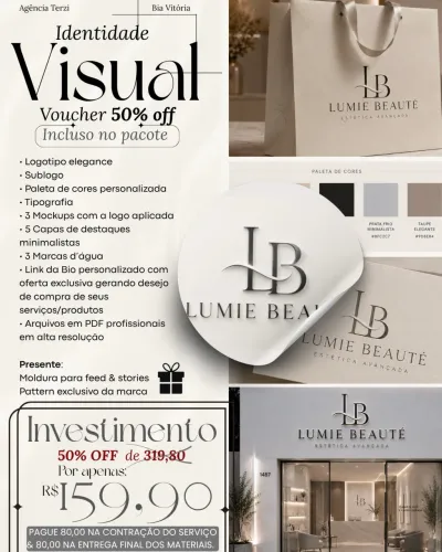 Identidade Visual 50% off 