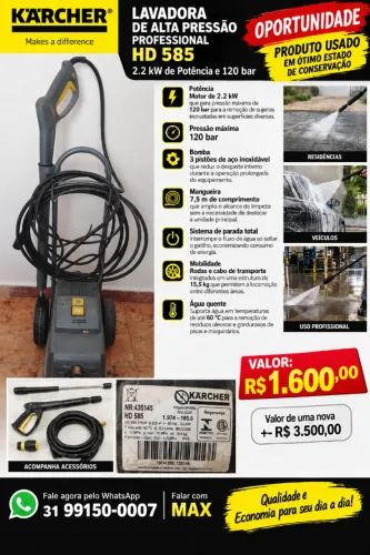 Lavadoura Karcher 585 Profissional
