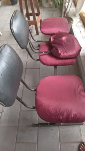 Cadeira de salão 3 lugares