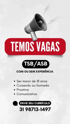 Vaga para ASB ou TSB