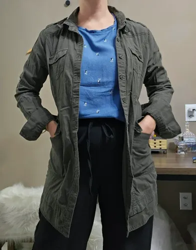 Jaqueta Parka Feminina Tamanho M