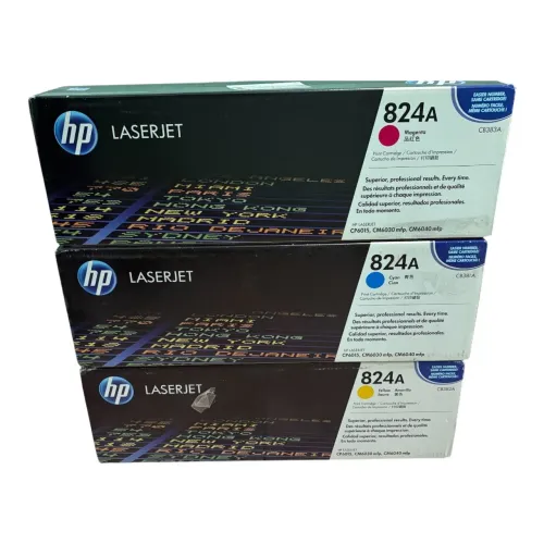 Kit com 3 Toner HP LASERJET 824A CP6015, CM6030 mfp, CM6040 mfp