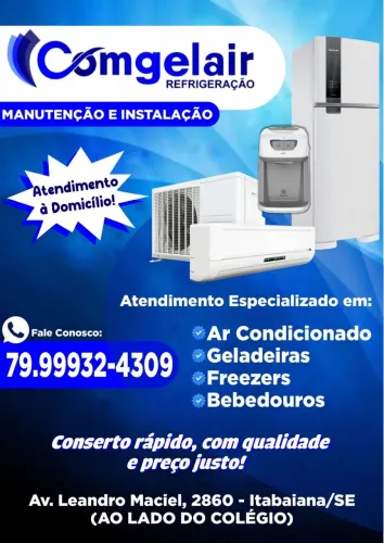 Geladeiras fizer ar condicionados 