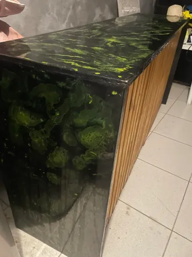 Balcão ripado 