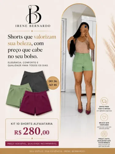 Shorts Alfaiataria Premium 