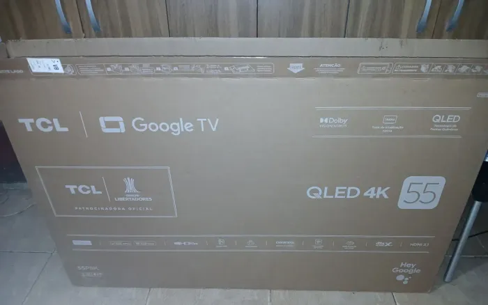 Tv tcl na caixa com nota fiscal é garantia do fabricante 55 polegadas p8k