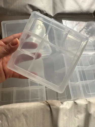 Kit 30 Caixinha Organizadora 6 Divisórias