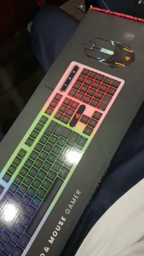 Kit Teclado E Mouse Gamer Knup - Novo (Caixa Aberta)