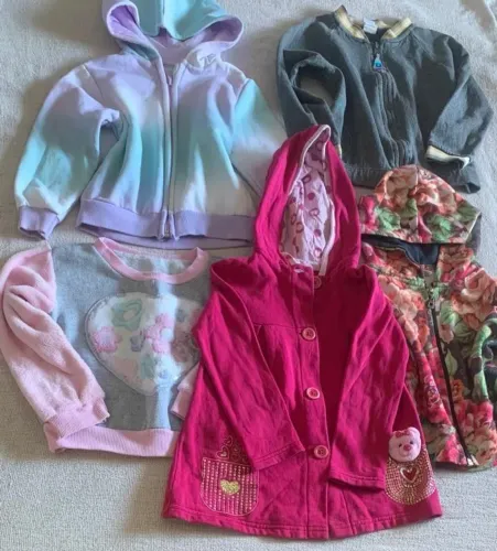 Blusa moletom veste até 3 anos - Lote 6 peças 