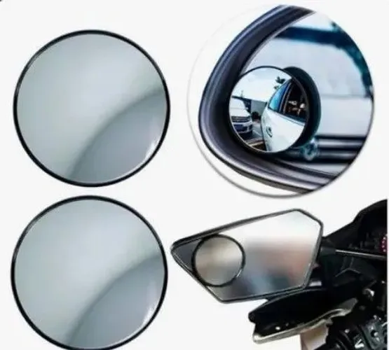 Espelho retrovisor convexo auxiliar para ponto cego.