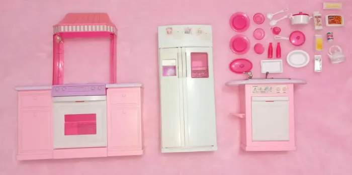 Barbie Set Kitshen dos anos 90.