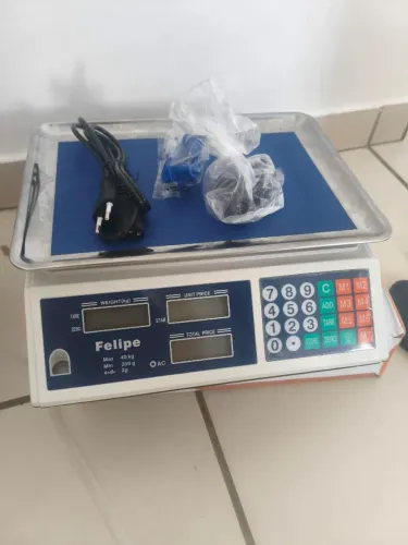 Balança digital 40 kg - bandeja funda