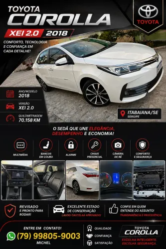 Toyota Corolla XEI 2.0 Flex 16V Aut. 2018