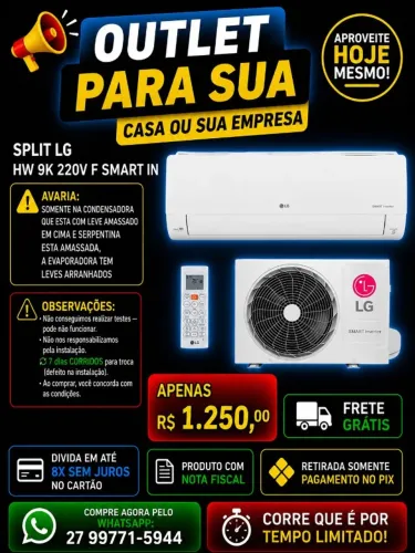 SPLIT  LG HW 9K 220 F SMART IN