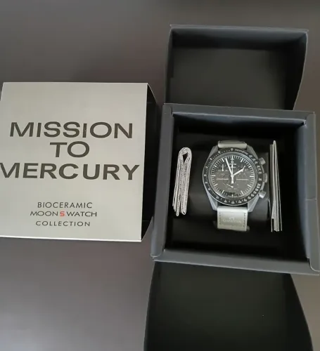 Relógio Swatch x Omega Moonswatch - Mission To Mercury