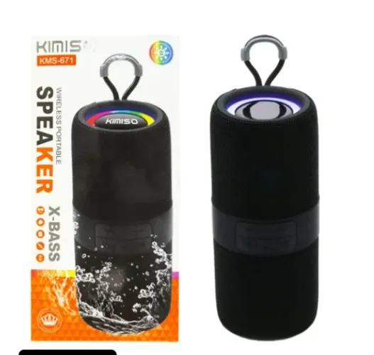 caixa de som portátil kimiso kms-671 preta