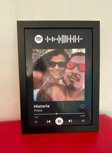 Quadro Spotify - dia dos namorados 2026