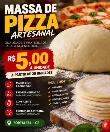 Massa de Pizza Artesanal para Revenda | Atacado