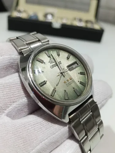 Relógio Orient Automático Mostrador Verde Degradê 36mm
