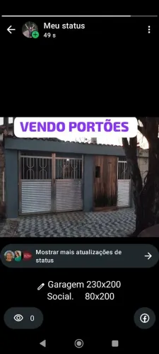 Portão garagem + social