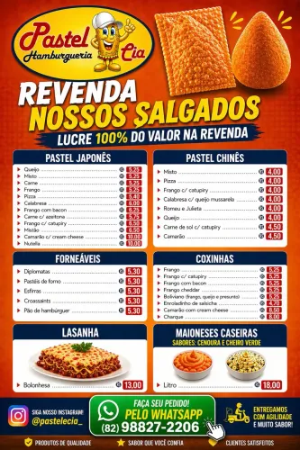 Forneço Coxinhas, pastéis e forneáveis 