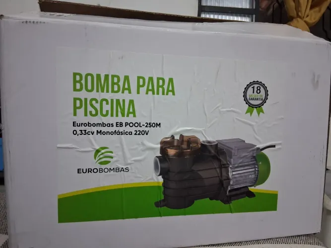 BOMBA PARA PISCINA EUROBOMBA COM NOTA FISCAL 