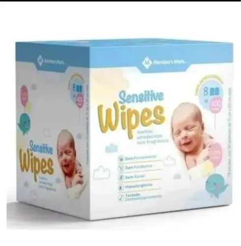 Lenço Sem Fragrância Sensitive Wipes Member's Mark Pack