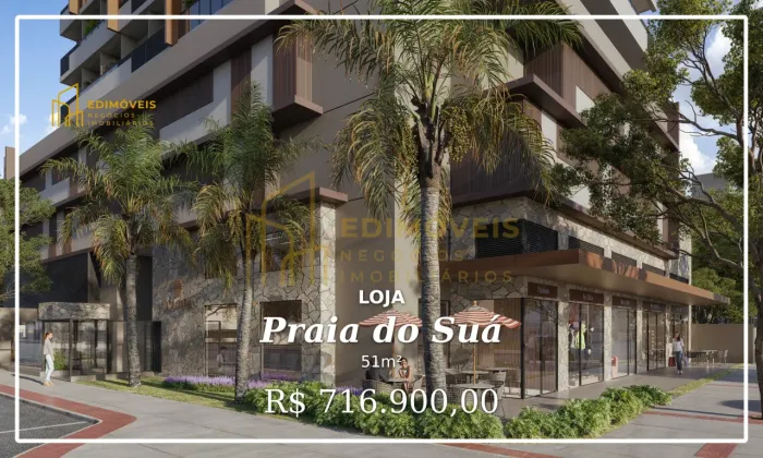 Praia do Suá: loja com grande fluxo de pedestres e veículos