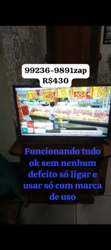 Samsung smart 32 funcionando tudo certo só pegar e usar tem que vir buscar